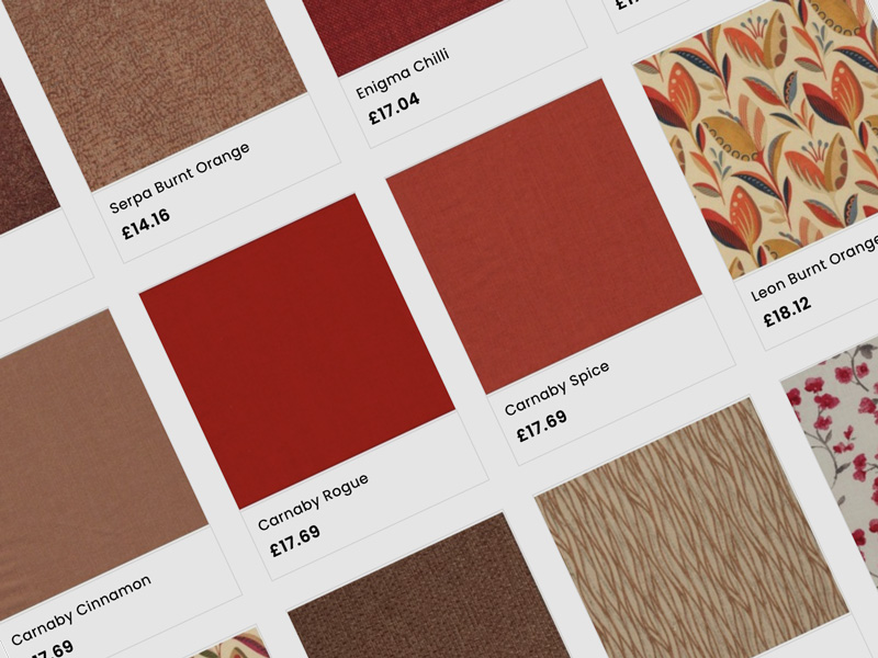 Curtain Fabrics by Colour